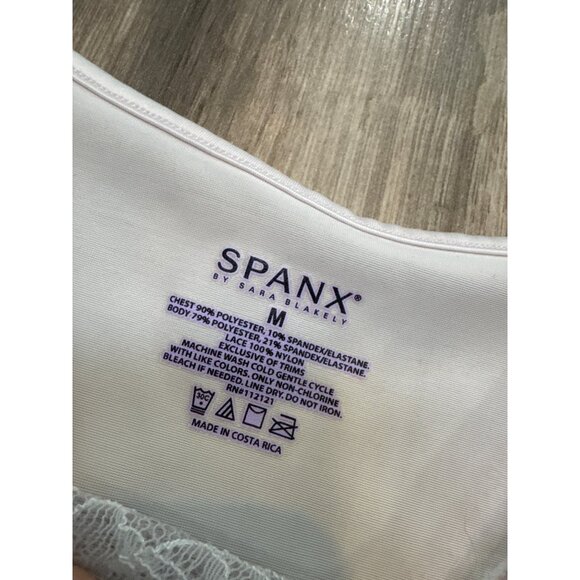 Spanx By Sara Blakely Light Lilac Purple Lace-Trimmed Shaping Tank Top M - Picture 3 of 6